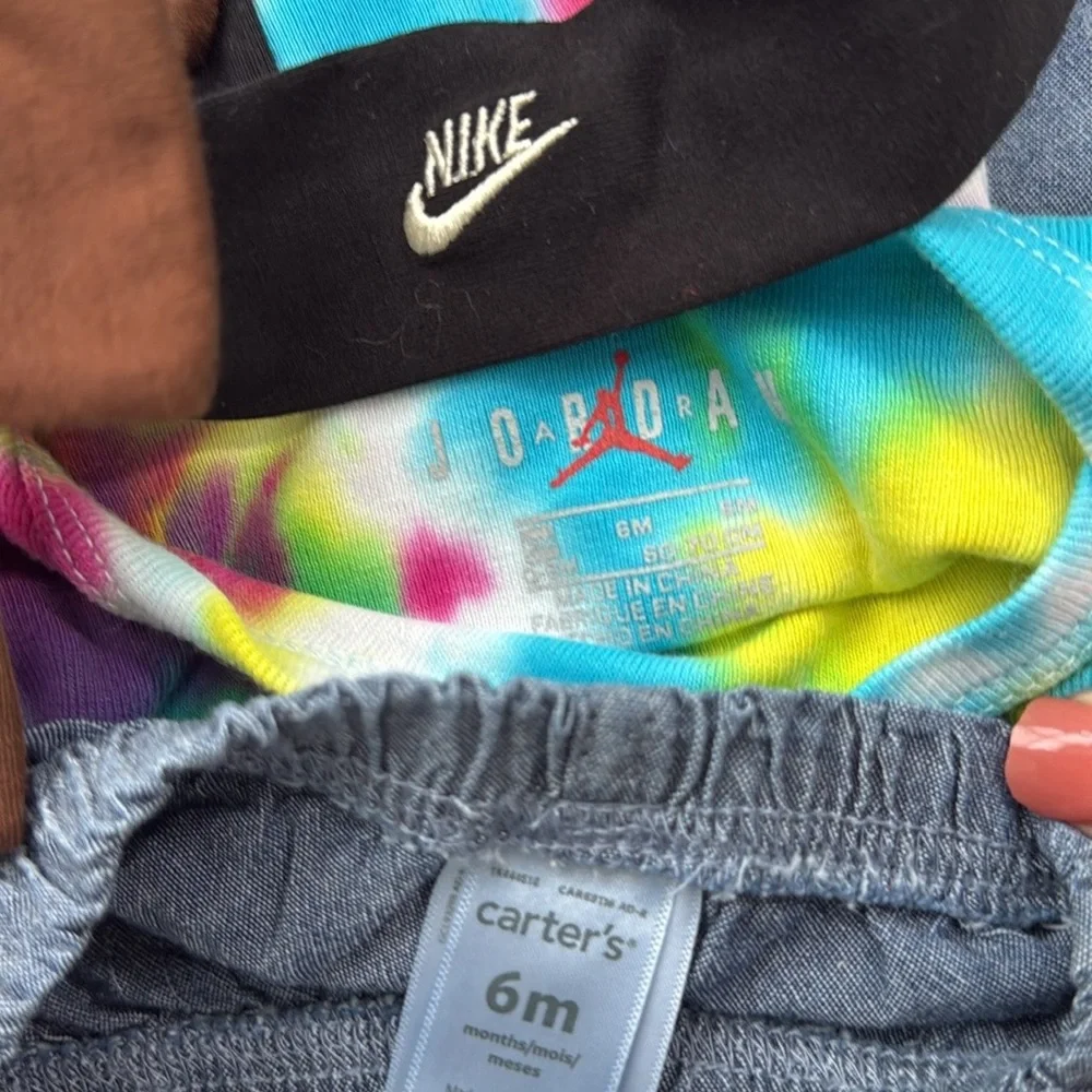 Air Jordan Nike set baby girls 6 months tie dye sporty athletic activewear
